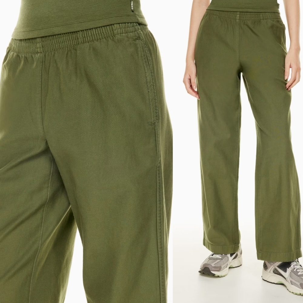 Aritzia Tna Christie Pants Elastic Waist Pockets Size M